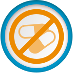 antibiotic free icon